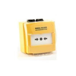 Pulsante manuale conv.ruttoura vetro ip 67 giallo