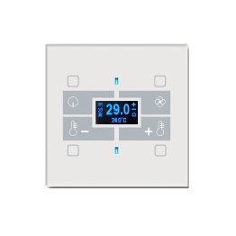 Qubik elettronica termostato 4 pulsanti con umidos