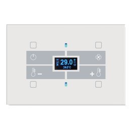 Qubik elettronica termostato 4 pulsanti con umidos