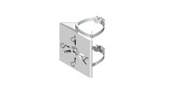 Staffa mini telecamera per pali Ø 60÷90 mm - acc