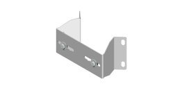 Supporto ad angolo 180x90x2 mm - interasse fissagg