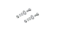 Coppia viti m10 per fissaggio proiettori - acciaio