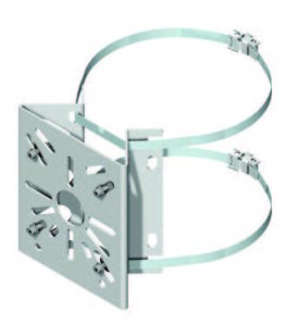 Staffa telecamera per pali Ø 80 ÷ 150 mm - accia