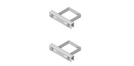 Coppia staffe frontali l 230 mm - interasse di fis