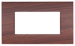 Placca tecnopol. art 8004-03 4p ciliegio
