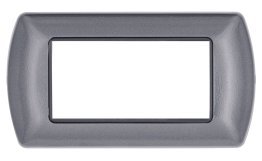 Placca metallo t1 8804-30 4p antracite