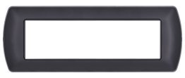 Placca metallo t1 8807-02 7p nero