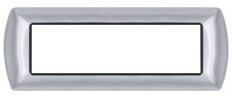Placca metallo t1 8807-04 7p cromo