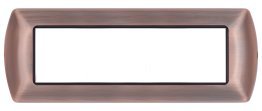 Placca metallo t1 8807-10 7p rame