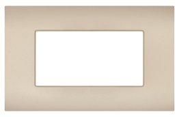 Placca tecnopolimero sun-t5 4p r9004-1 bianco