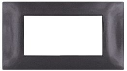 Placca tecnopol. t2 6004-02 4p nero