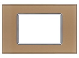 Placca vetro gem 6003bl-4 3p oro