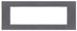 Placca vetro t2 6007bl-3 7p grigiio