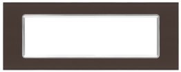 Placca vetro t2 6007bl-6 7p testa di moro