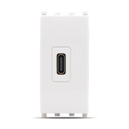 Presa usb c t2-gem bianca