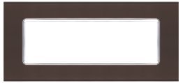 Placca vetro joy 5006bl-6 6p testa di moro
