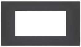 Placca soft-touch gem-t2 4p 6004st-6 antracite