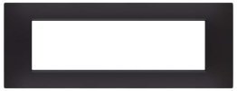 Placca soft-touch gem-t2 7p 6007st-2 nero
