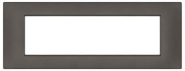 Placca soft-touch gem-t2 7p 6007st-4 testa di moro