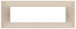 Placca soft-touch gem-t2 7p 6007st-5 champagne