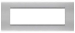 Placca soft-touch art-t1 7p 8007st-3 silver