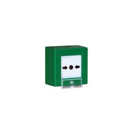Pulsante a rottura vetro ip54 verde