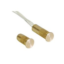 Contatto in ottone da incasso piatto