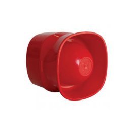 Sirena elettronica a tromba ip42 rossa