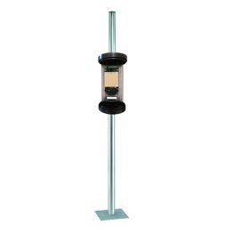 Palo zincato h 110cm con passaggio cavi