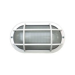 Plafoniera ip44 e27 230v s/lamp. bianco