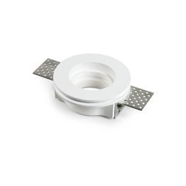 Faretto in gesso tondo piatto 230v