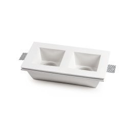 Faretto in gesso incasso doppio 230v 57m